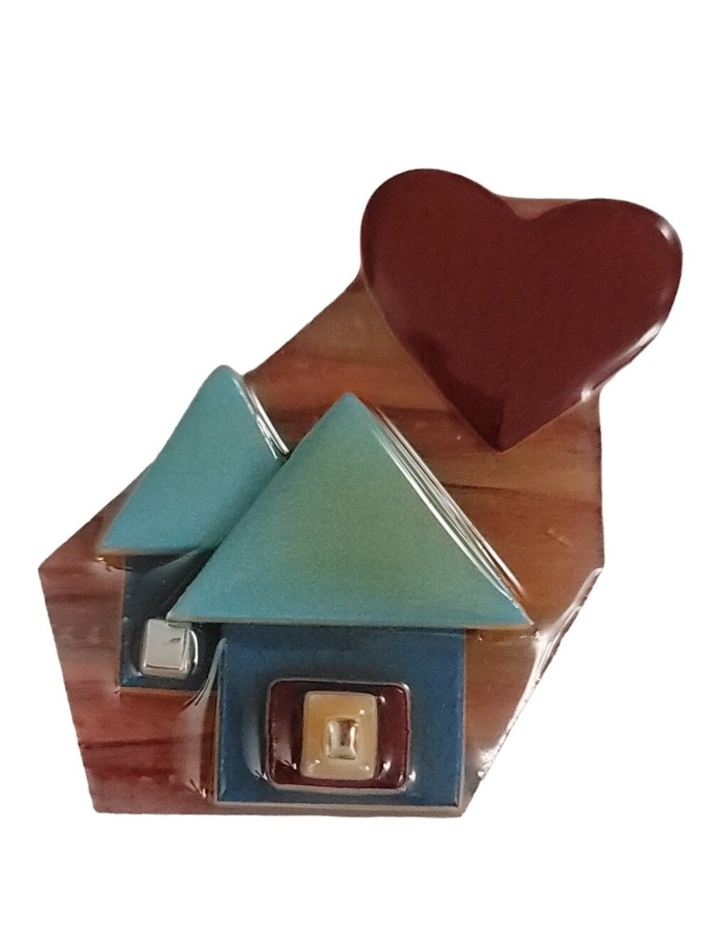 Lucinda Blue Green House Pin K513